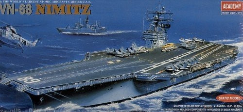Academy 14213 1:800 CVN-68 USS Nimitz The World's Larges Atomic Aircraft Carrier