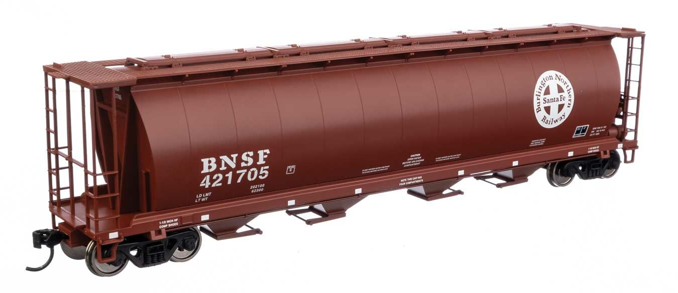 Walthers 910-7873 HO BNSF 59' Cylindrical Hopper Ready to Run #421705