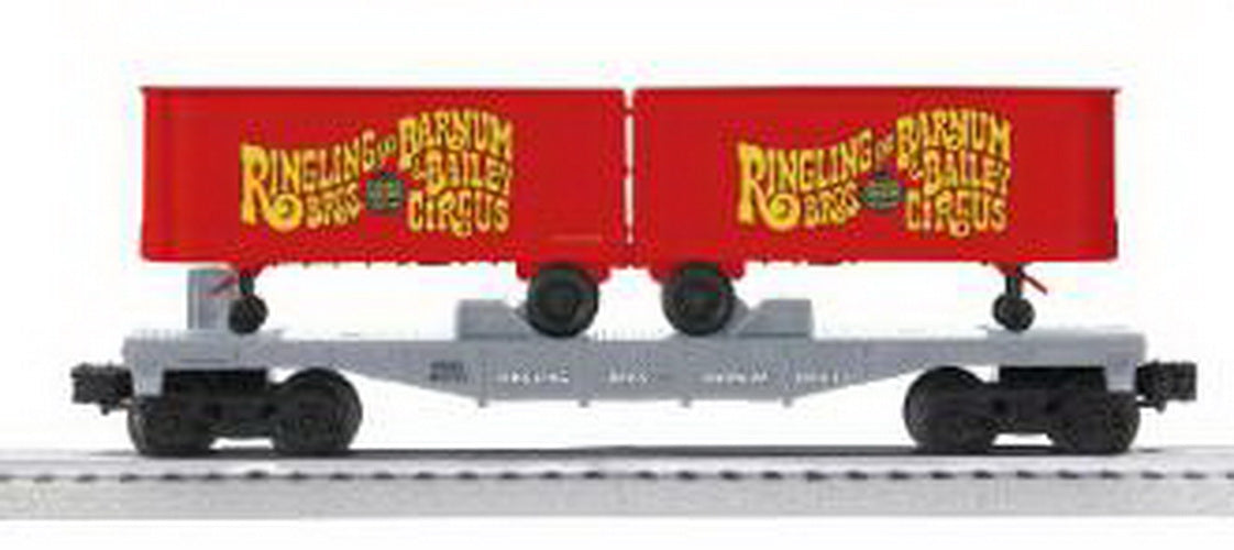 Lionel 6-21691 Flat Car #80750 Car w/2 Trailors