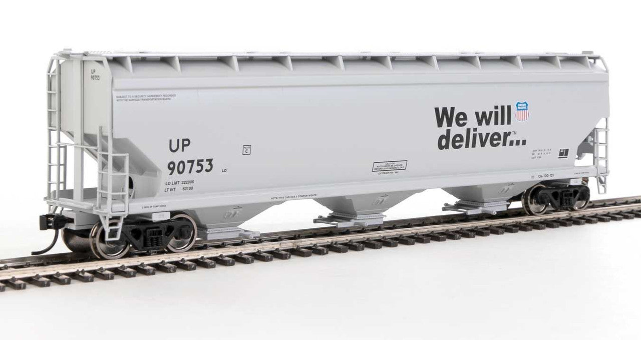 Walthers 910-7735 HO Union Pacific 60' NSC 5150 3-Bay Covered Hopper #90753