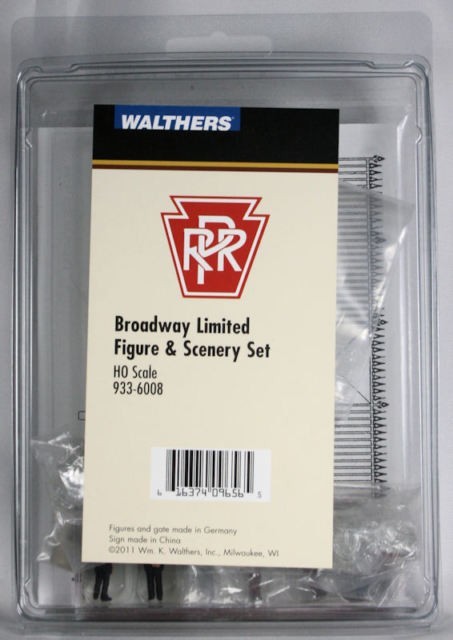 Walthers 933-6008 HO Scale Broadway Limited Figure and Scenery Set