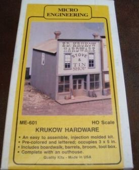 Micro Engineering ME-601 HO Krukow Hardware Building Kit