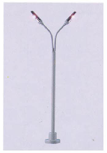 Model Power 6082 O & 027 Scale Dual Modern Highway Handcrafted Lamps (Pack of 2)