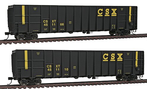 Walthers 932-261303 HO CSX 61' Gunderson Wood Chip Gondola (Set of 2)
