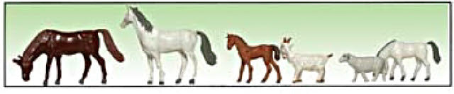 Model Power 6174 6 Piece Assorted Live Stock Figures