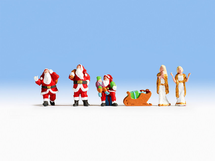 Noch 15920 HO Scale Christmas Figures Figures (Set of 6)