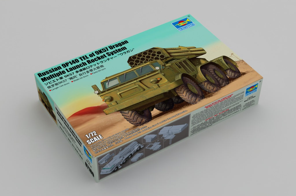 Trumpeter 7180 1:72 Russian 9P140 TEL Armor Plastic Model Kit