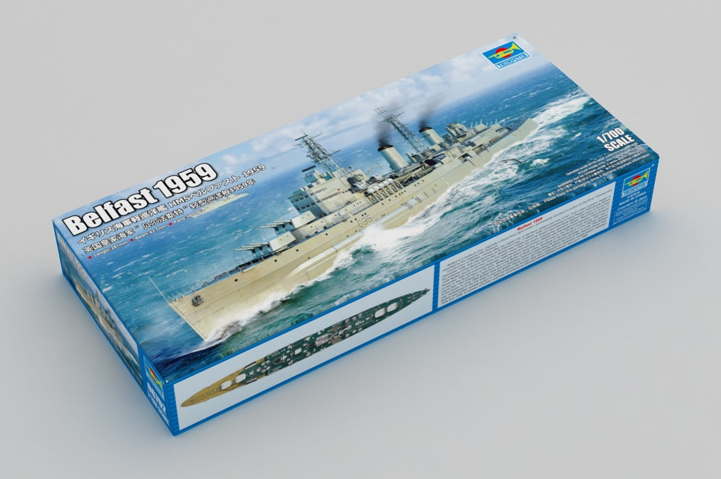 Trumpeter 06702 1:700 Belfast 1959 Warship Plastic Model Kit
