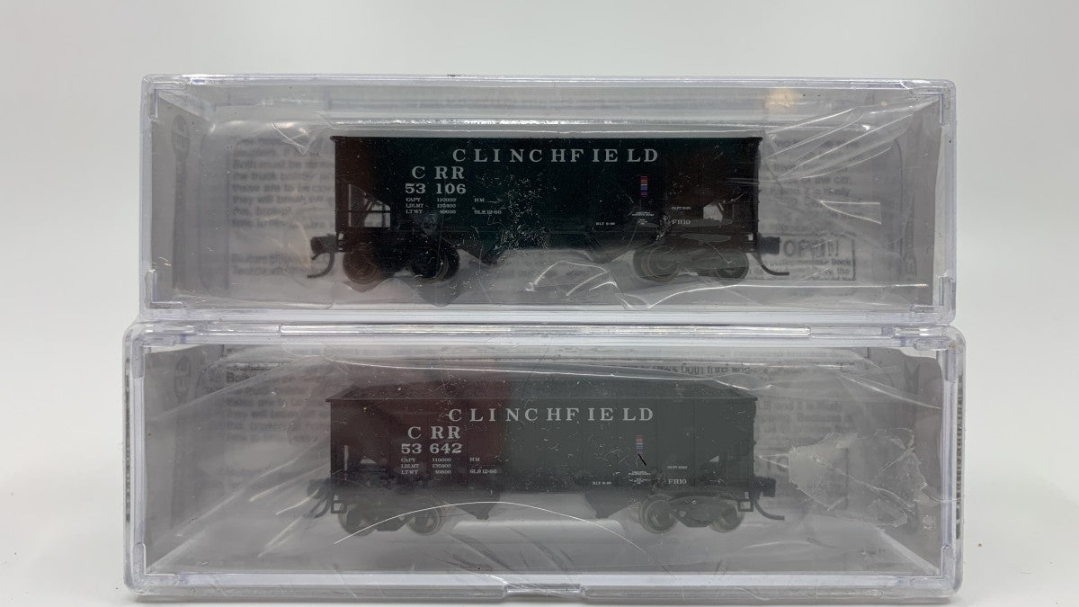 Bluford Shops 65072 N Clinchfield 8-Panel 2-Bay Open Hopper with Load (2)