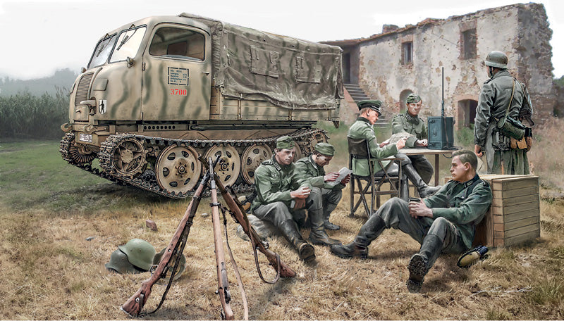 Italeri 6549 1:35 Steyr RSO/01 with German Soldiers Military Vehicle Model Kit
