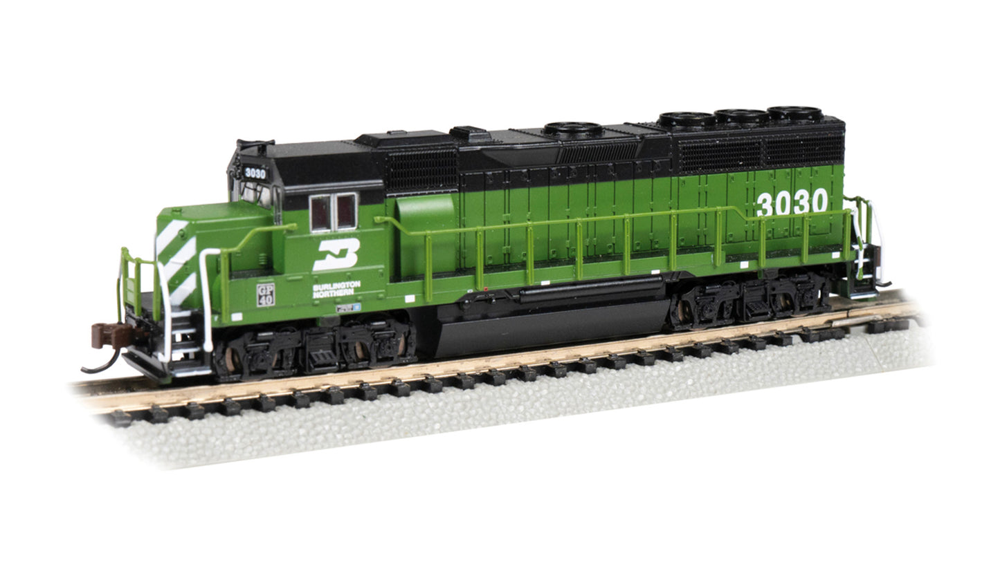Bachmann 66360 N BN EMD GP40 Diesel Locomotive - DCC and Sound #3030