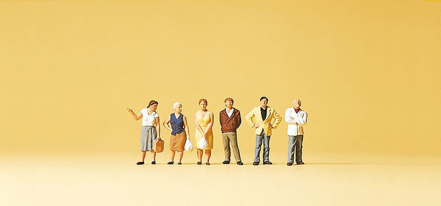 Preiser 79158 N Standing Passers-By Figures (Set of 6)