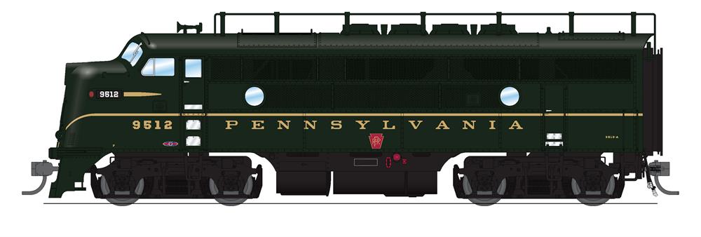 Broadway Limited 6656 HO PRR EMD F3 A/B Diesel Locomotive Sound/DCC #9512A/9512B