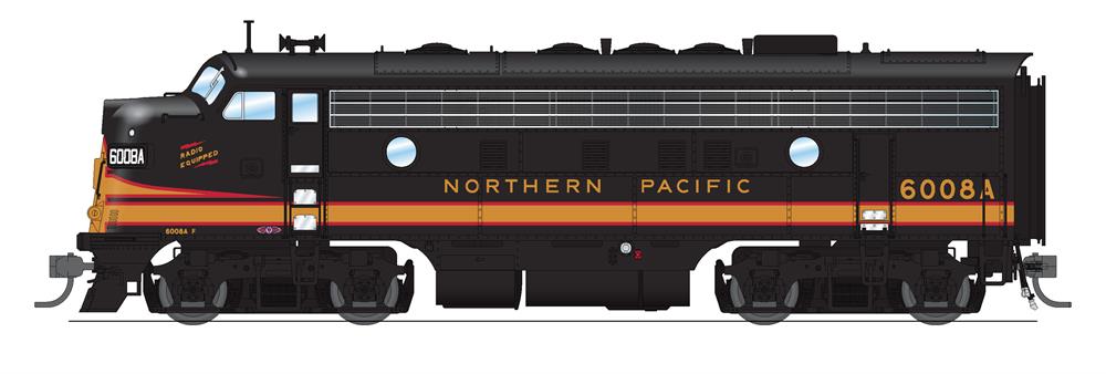 Broadway Limited 6688 HO NP EMD F7A Diesel Locomotive Sound/DCC #6008D