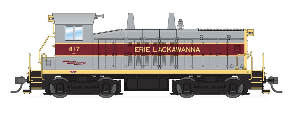 Broadway Limited 6727 HO EL EMD NW2 Diesel Locomotive with Sound/DC/DCC #417