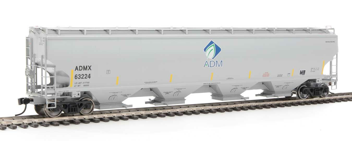 Walthers 920-105839 HO ADM 67' Trinity 6351 4-Bay Covered Hopper RTR #63224