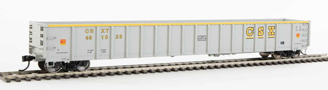 Walthers 910-6414 HO CSXT Ready to Run 68' Railgon Gondola #491028