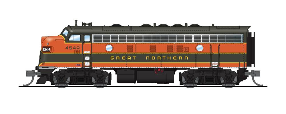 Broadway Limited 6875 N GN EMD F7A Diesel Locomotive Sound/DC/DCC #452A