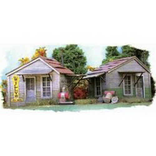 Bar Mills 0702 HO Twin Utility Sheds Laser-Cut Wood Building Kit