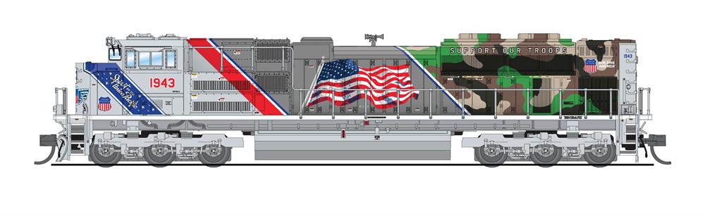 Broadway Limited 7030 N UP The Spirit SD70ACe Diesel Locomotive #1943