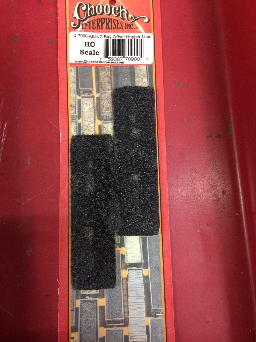 Chooch Enterprises 7090 HO Coal load for Atlas Hopper (Set of 2)