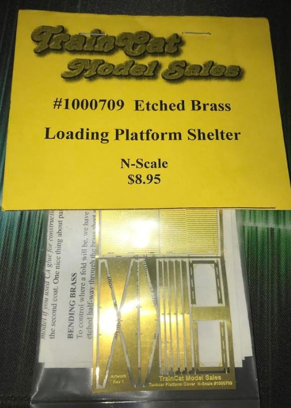 Train Cat 1000709 N Etched Brass Loading Platform Shelter Building Kit