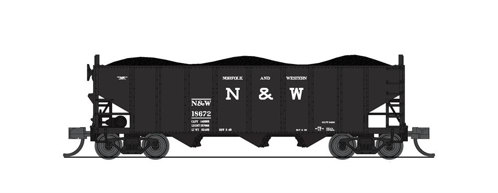 Broadway Limited 7141 N N&W 17" Lettering H2a Hopper #19203,#19324 (Set of 2)