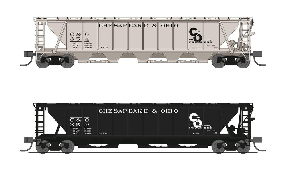 Broadway Limited 7259 N C&O H32 Covered Hopper #181207, #181223 (Set of 2)