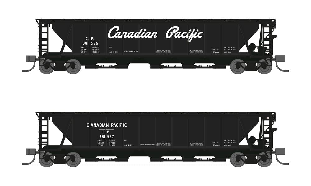 Broadway Limited 7260 N CP H32 Covered Hopper #381526, #381537 (Set of 2)