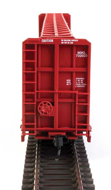 Walthers 910-50720 HO NOKL 72' Centerbeam Flatcar with Opera Windows RTR #732023