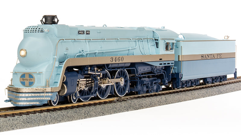 Broadway Limited 7352 HO ATSF Blue Goose Steam Locomotive Sound/DC