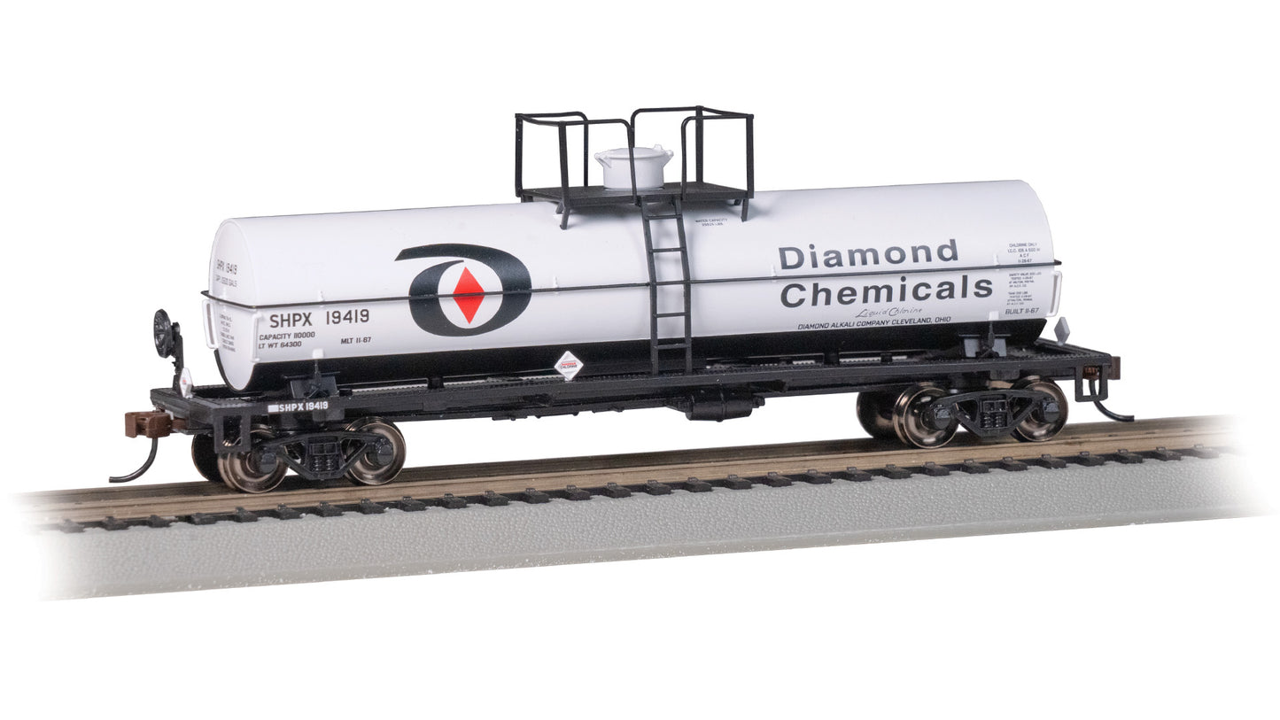 Bachmann 75801 HO Diamond Chemicals Chemical Tank Car #19419