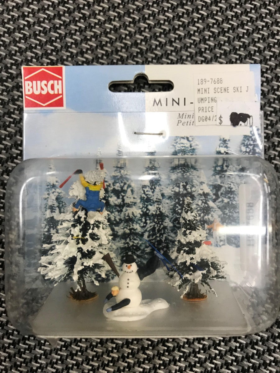 Busch 189-7688 HO Scale Mini Scene Ski Jumping