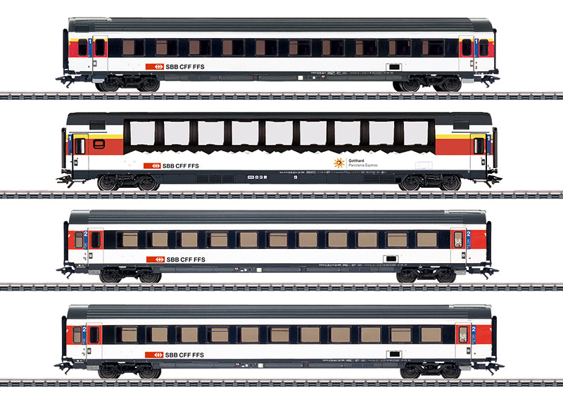 Marklin 43651 HO Swiss Federal Railways Type EW IV Passenger Cars (Set of 4)