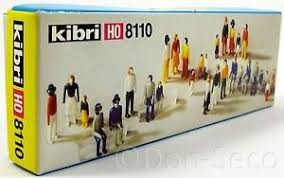 Kibri 8110 HO Standing & Sitting Figure Set Kit (Box of 30)