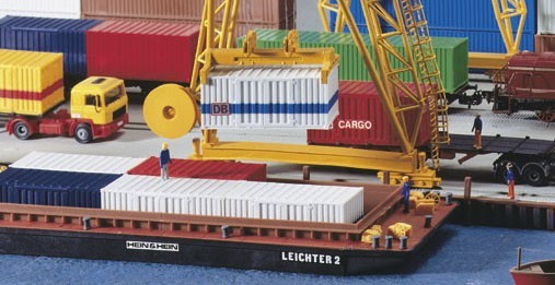 Kibri 8522 1:87 Container Barge/Lighter Building Kit