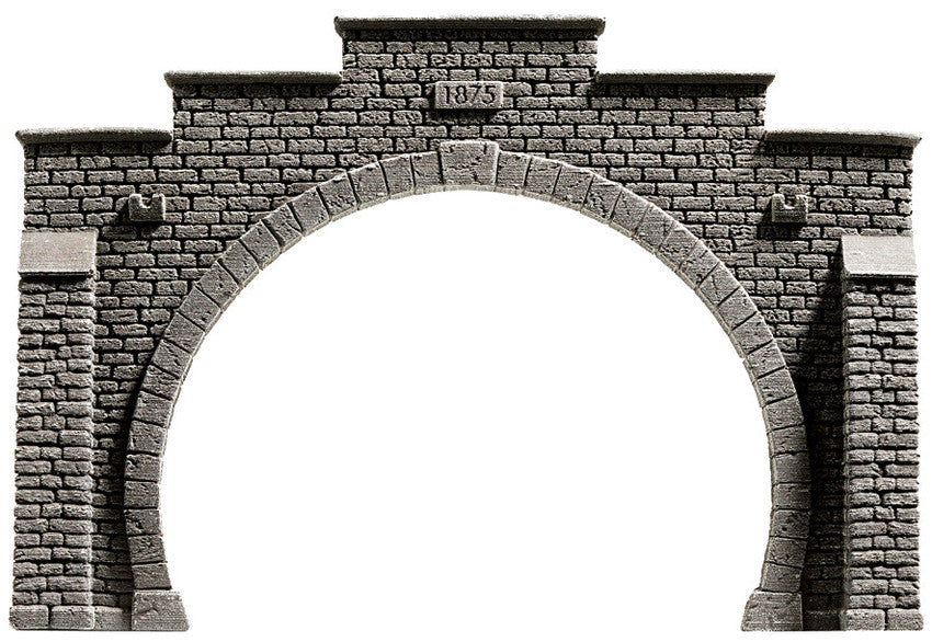Noch 58052 HO Tunnel Portal Double-Track (Gray)