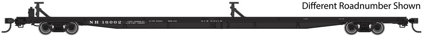 Walthers 910-5485 HO New Haven 85' General American G85 Flatcar RTR #16034