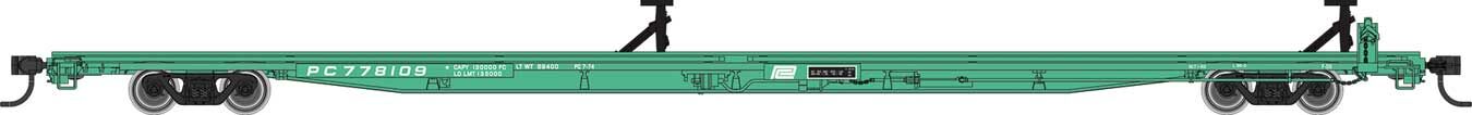 Walthers 910-5559 HO Penn Central 85' General American G85 Flatcar RTR #778109