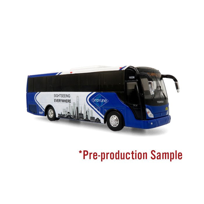 Iconic Replicas 87-0361 HO Gray Line Sightseeing Everywhere Temsa TS35E Bus