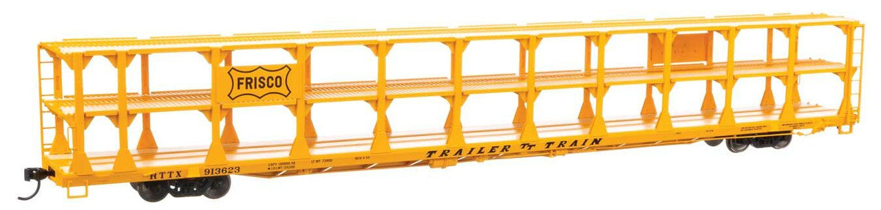 Walthers 910-8219 HO SLSF 89' Flatcar w/Tri-Level Open Auto Rack #913623 - RTR