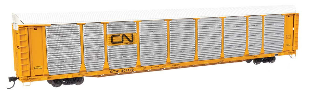 Walthers 920-101508 HO CN GTW 89' Thrall Bi-Level Auto Carrier #504100 - RTR