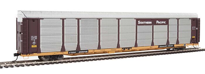 Walthers 920-101345 HO SP 89' Thrall Bi-Level Auto Carrier Flatcar #255048