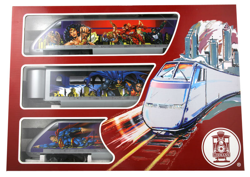 LGB 92950 Warner Bros. DC Comic Superhero Batman, Superman G Gauge Train Set