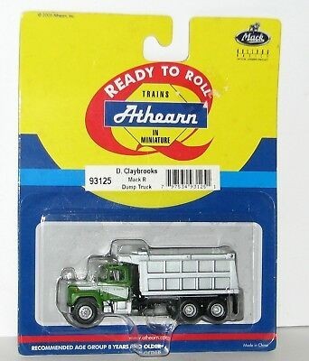Athearn 93125 HO Scale D. Claybrooks Mack R Dump Truck Ready To Roll