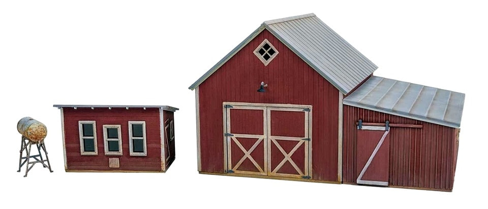 Walthers 933-3346 HO Chicken Coop & Sheds Building Kit (Set of 4)