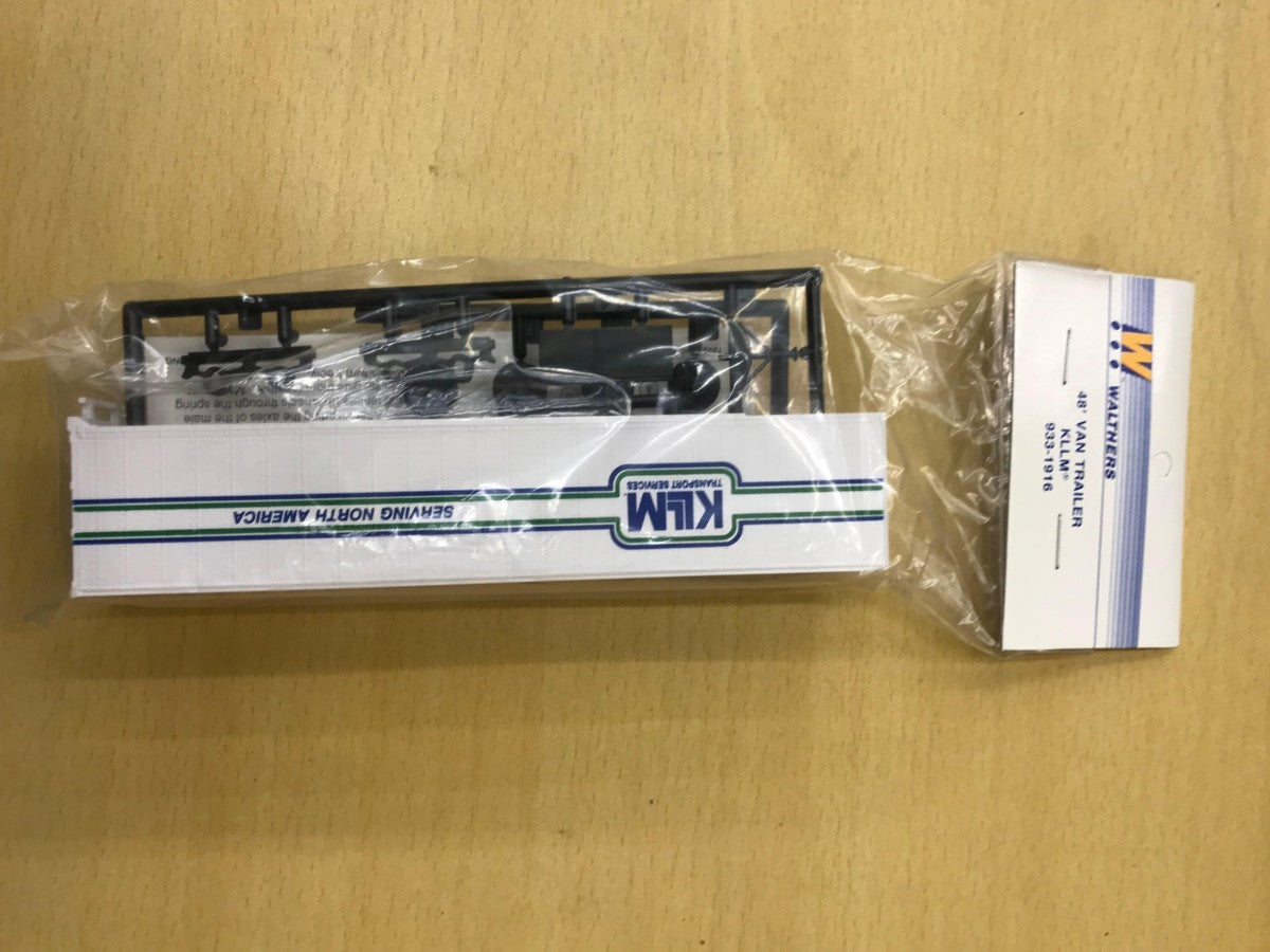 Walthers 933-1916 HO Scale KLLM 48' Van Trailer Kit