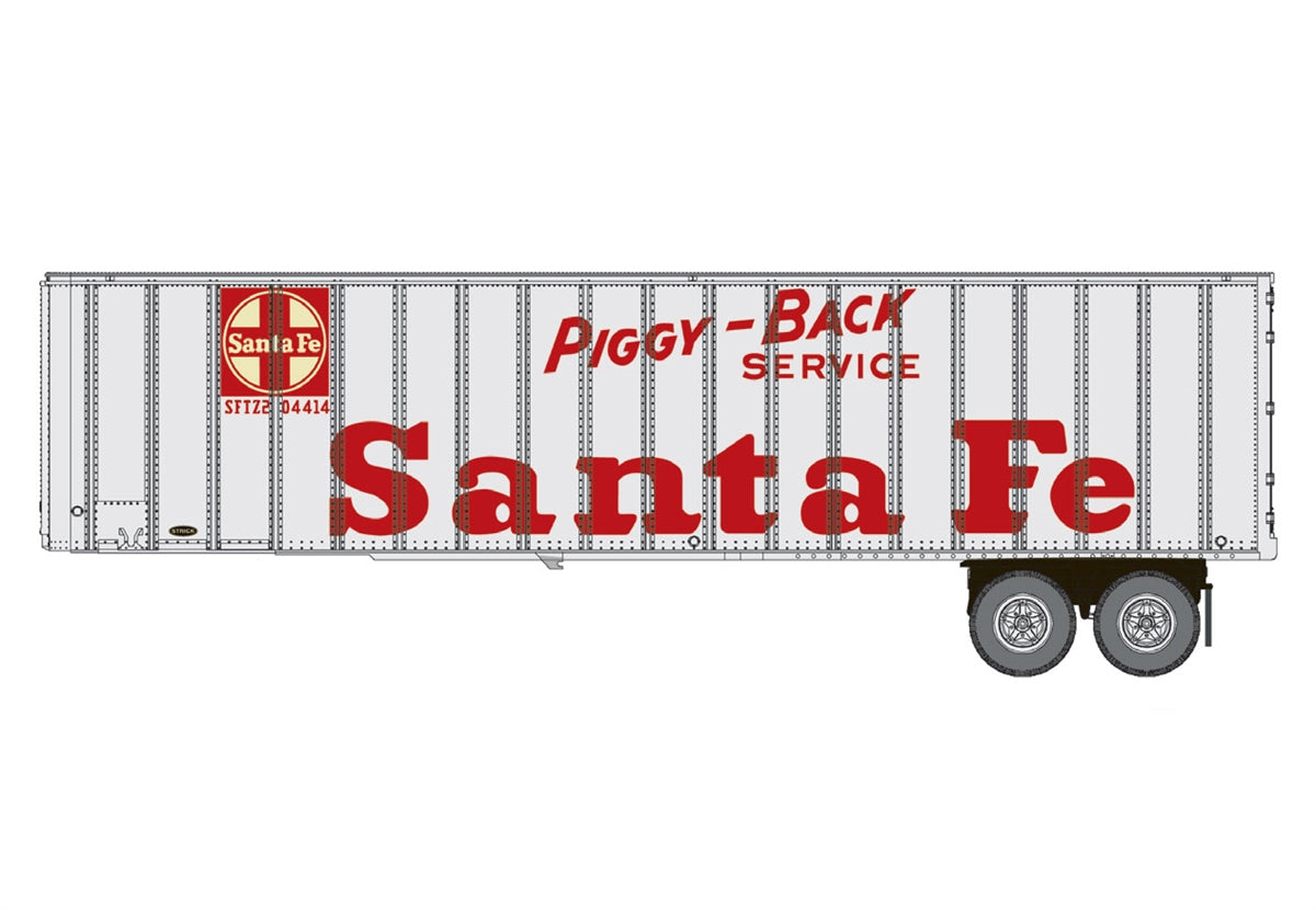 Walthers 949-2612 HO Santa Fe Flexi-Van 40' Trailer (Pack of 2)