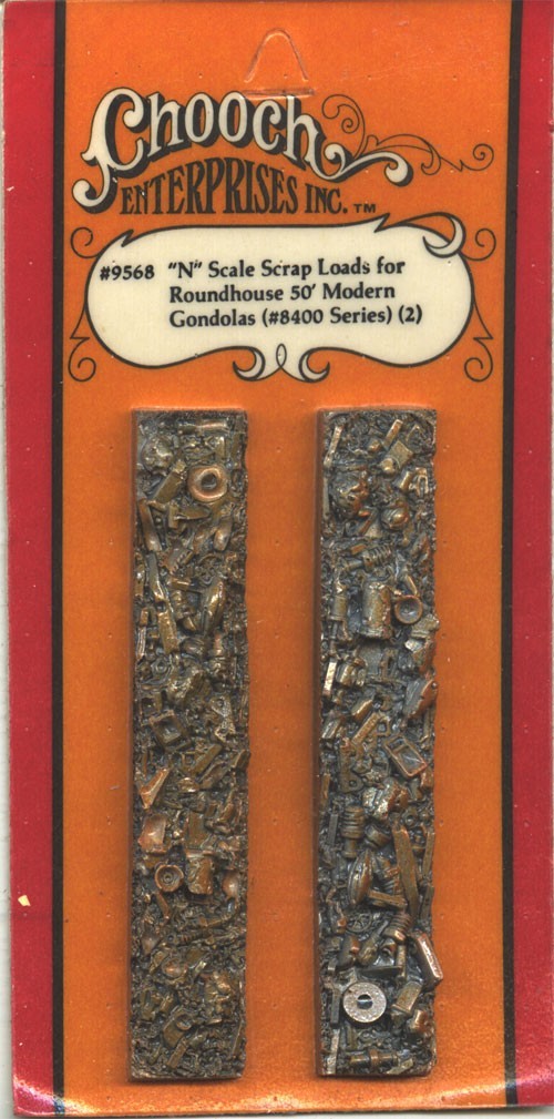 Chooch 9568 N Scale Scrap Loads for Roundhouse 50' Modern Gondolas (Pack of 2)