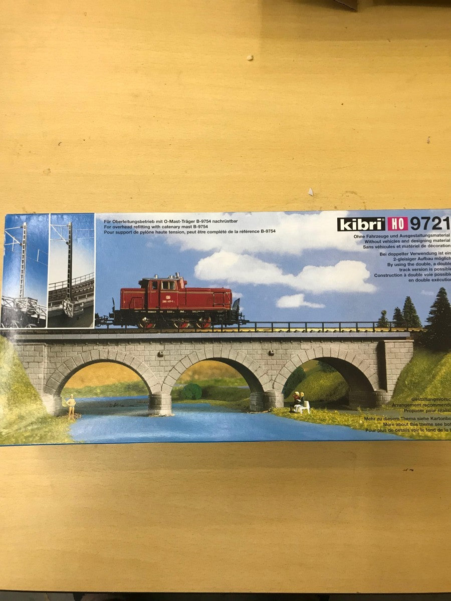 Kibri 9721 Stone Elbow Bridge Single Building Kit